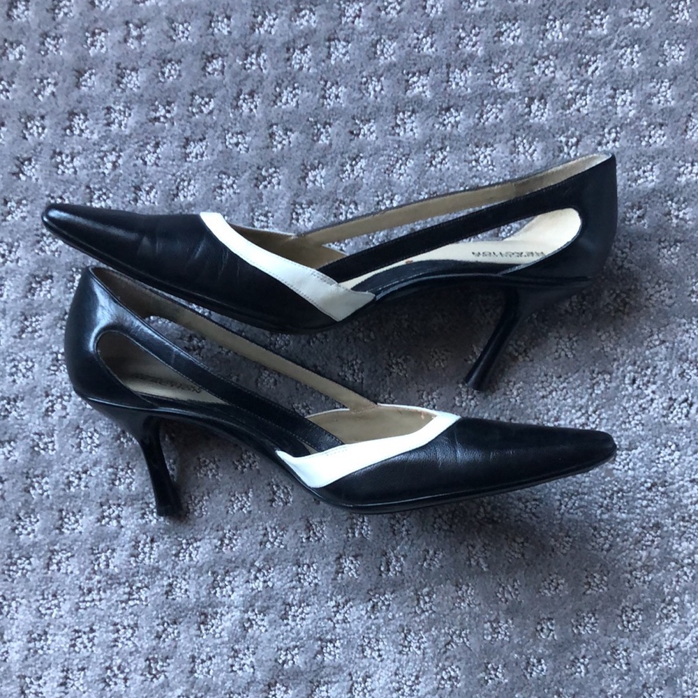 Kenneth Cole Reaction black and white heels. Size 10 - Picture 2 of 6